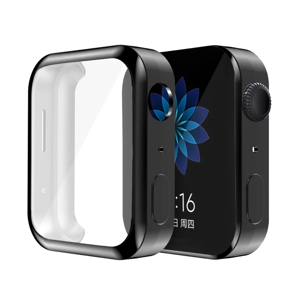 Защитный экран мягкий чехол для Xiaomi Smart Watch тонкий ТПУ бампер Mi Легкие