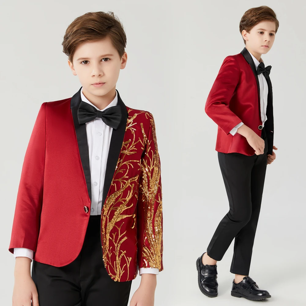 Детский костюм для выступлений Одежда мальчиков Детское пальто Спортивный