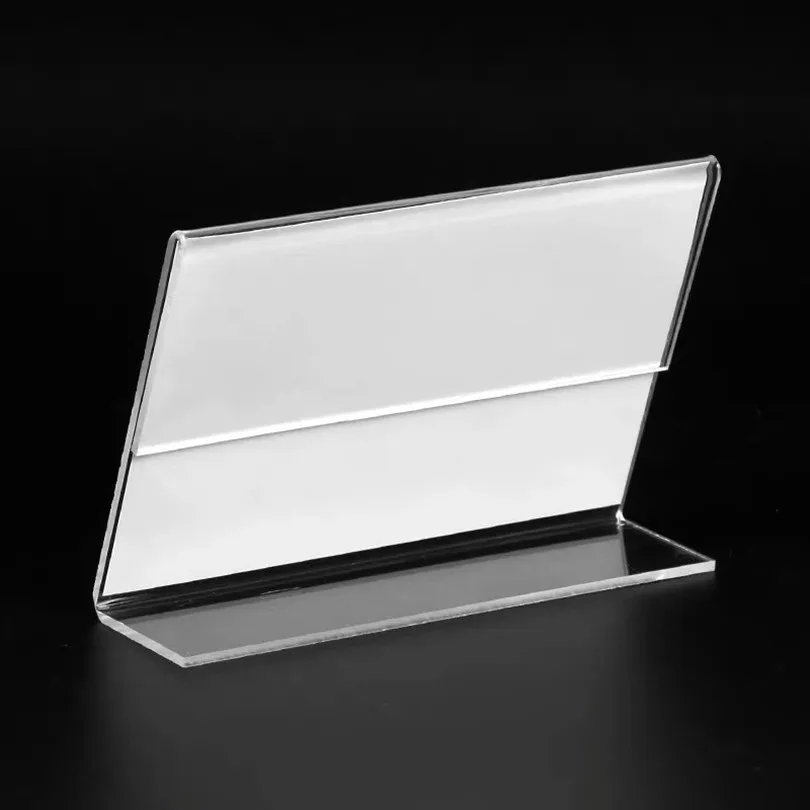 A4 Vertical And Horizontal Acrylic Menu Holders Table Sign Holder Message Holders Flexible PVC Display Holders Photo Holders