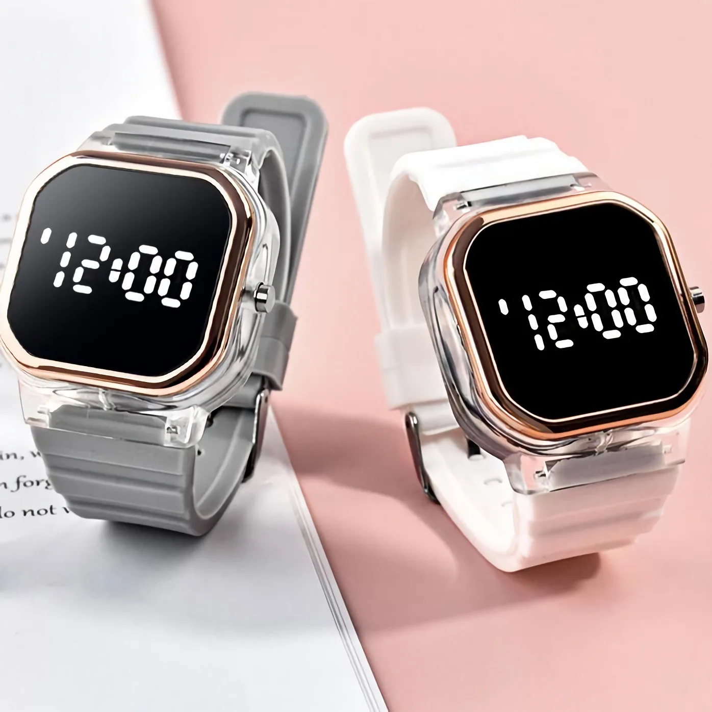 

Lover Watches Digital Couple Watch Men Women Digital Wristwatches Sport LED Watch for Female Male Electronic Clock 2022 Silicone