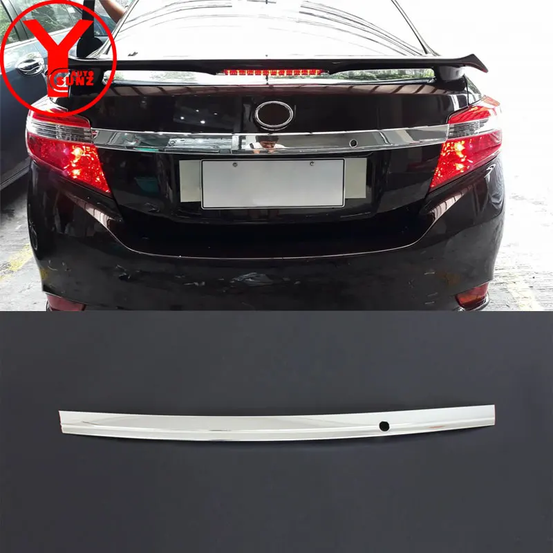 Хромированный багажник крышка для Toyota Vios 2014 2015 2016 декоративная накладка на