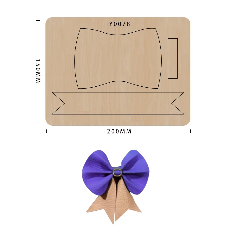 

Bow Wood Die Cutting Mold Diy Craft Handmade Stamping Bowknot Scropbook Knife Molds Suitable For Sizzix Big Shot Machines