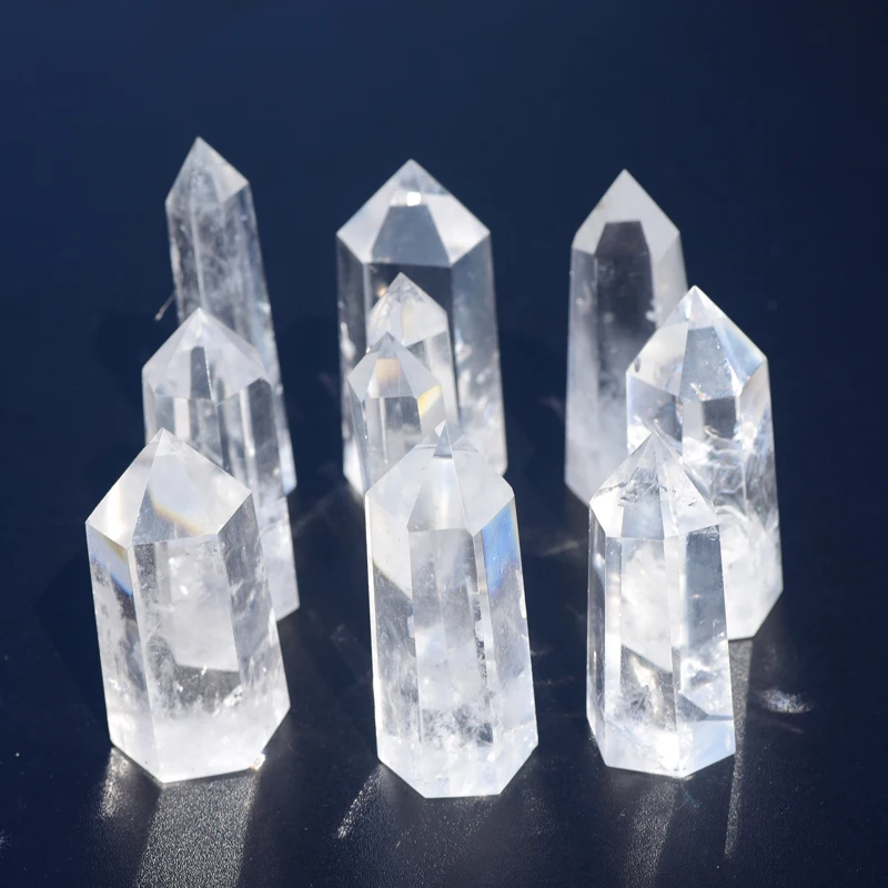 1 шт. натуральные резные вручную прозрачные кварцевые лечебные кристаллические