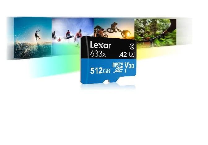 Lexar 633X 95 МБ/с. Micro SD карты 512 ГБ 128 г 256 ГБ устройство чтения карт памяти Uhs-1 для DJI Mavic Drone Gopro спортивные видео камерные очки Футляр для карт