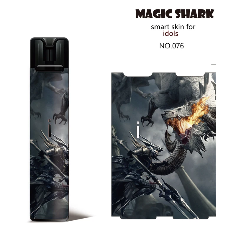 Magic Shark 2.5D PVC Stereo Dollar Skull Harley Quinn Case Sticker Cover Film for Idols Vape Pod Kit | Мобильные телефоны и