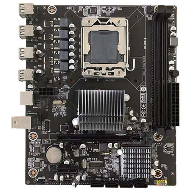 

NEW-X58 материнская плата 1366-Pin CPU поддерживает Xeon Dual-Core Quad-Core Серверная память DDR3 поддерживает RECC M-ATX DDR3