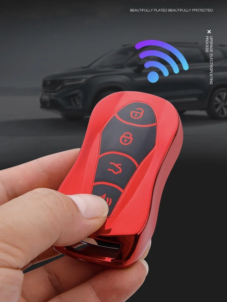 ТПУ чехол для автомобильного пульта дистанционного управления Geely Azkarra Tugella FY11 2019