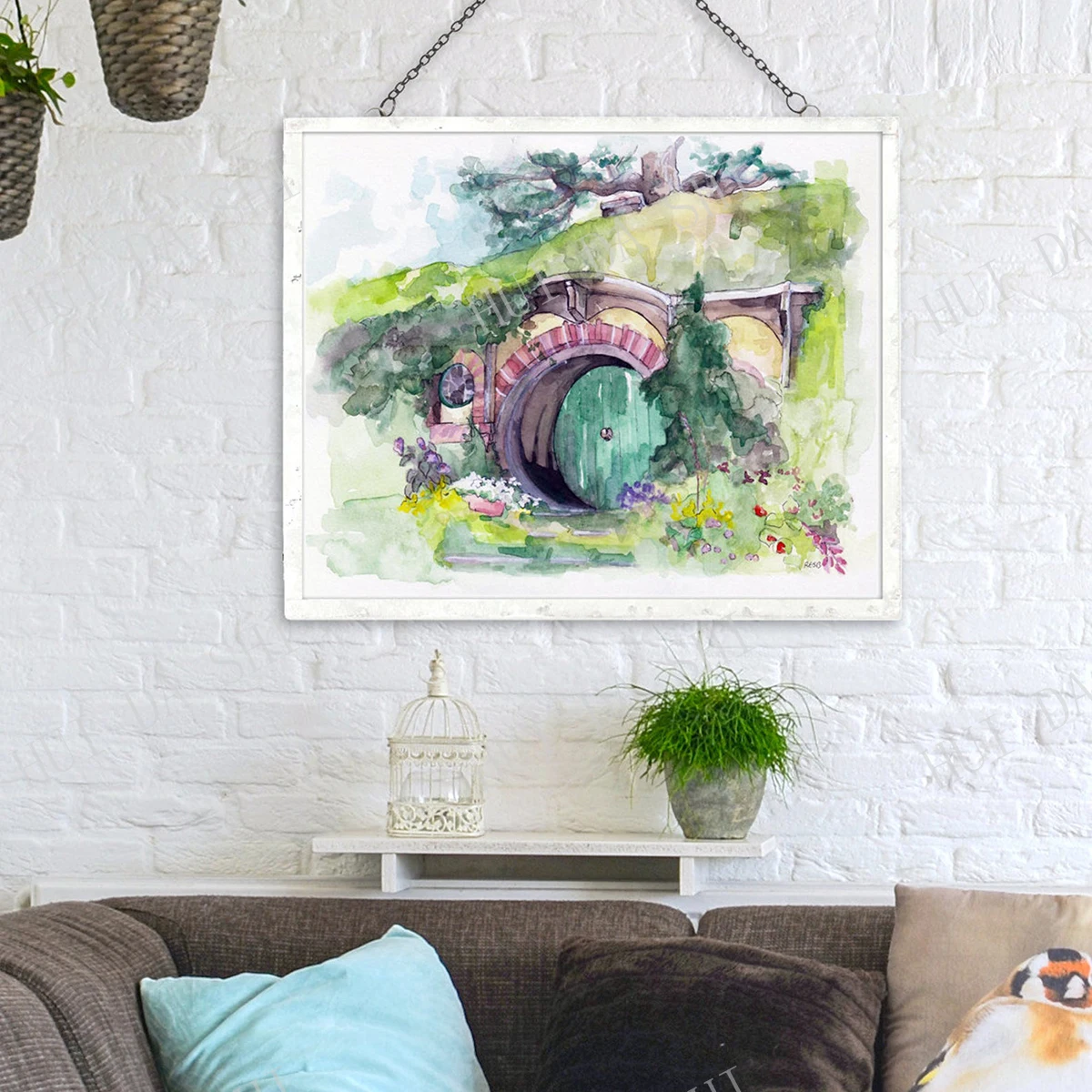 Ручная роспись акварельная живопись властелин фэнтезийное искусство кольца