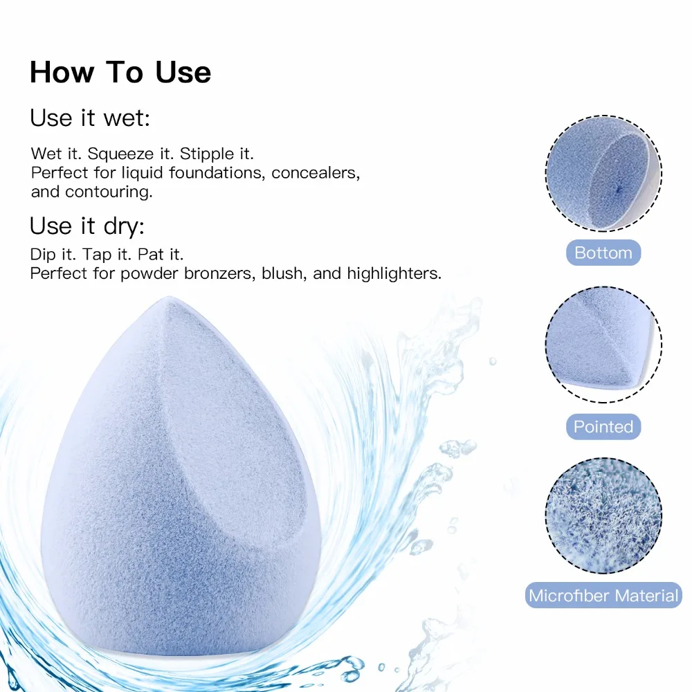 Макияж основа губка косметический спонж скрывающий порошок слоеный влажный