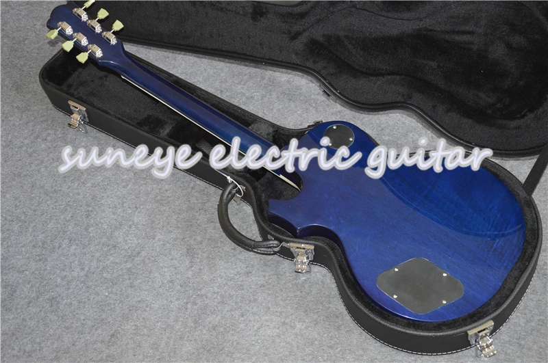 Suneye синий фиолетовый на заказ Электрогитара гитара из красного дерева тело