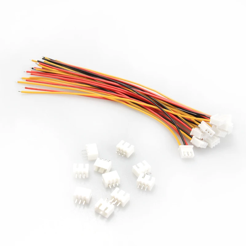 10Pcs DIY Mini Micro JST XH2.54mm Connector Terminal Plug with Cable Wire 24AWG 15cm for RC Model Battery Receiver | Игрушки и хобби