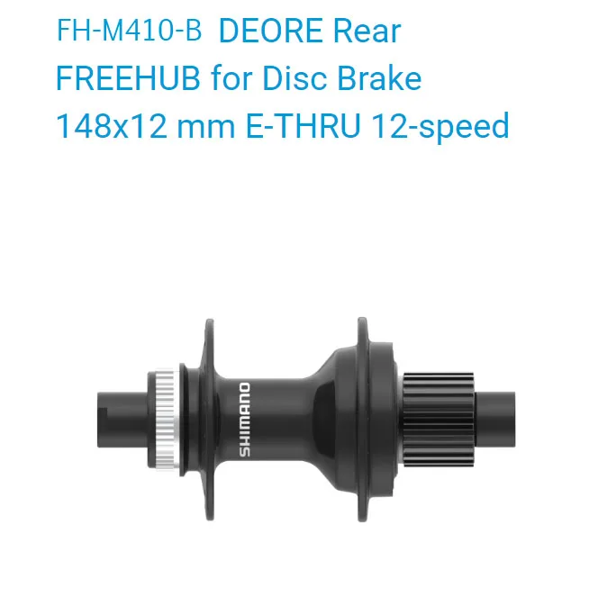 

DEORE M6100 Series - FH-MT410-B Rear FREEHUB - MICRO SPLINE - CENTER LOCK - Disc Brake - 148x12 mm E-THRU Axle - 12-speed