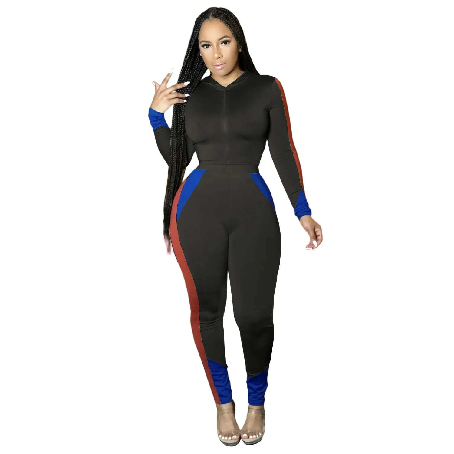 

2021 women tracksuit woman two piece set pants and hooded tops designer slim clothing casual sports clothes high quality