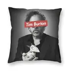 Персонализированный квадратный чехол для подушки Тим Бертон, домашний декоративный чехол для подушки с 3D двухсторонним принтом для дивана, Модный чехол для подушки