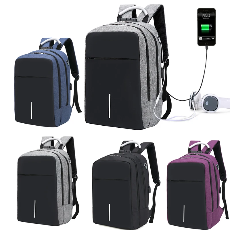 Для мужчин Многофункциональный Анти кражи рюкзак 15 6 &quotдюймовый ноутбук Usb
