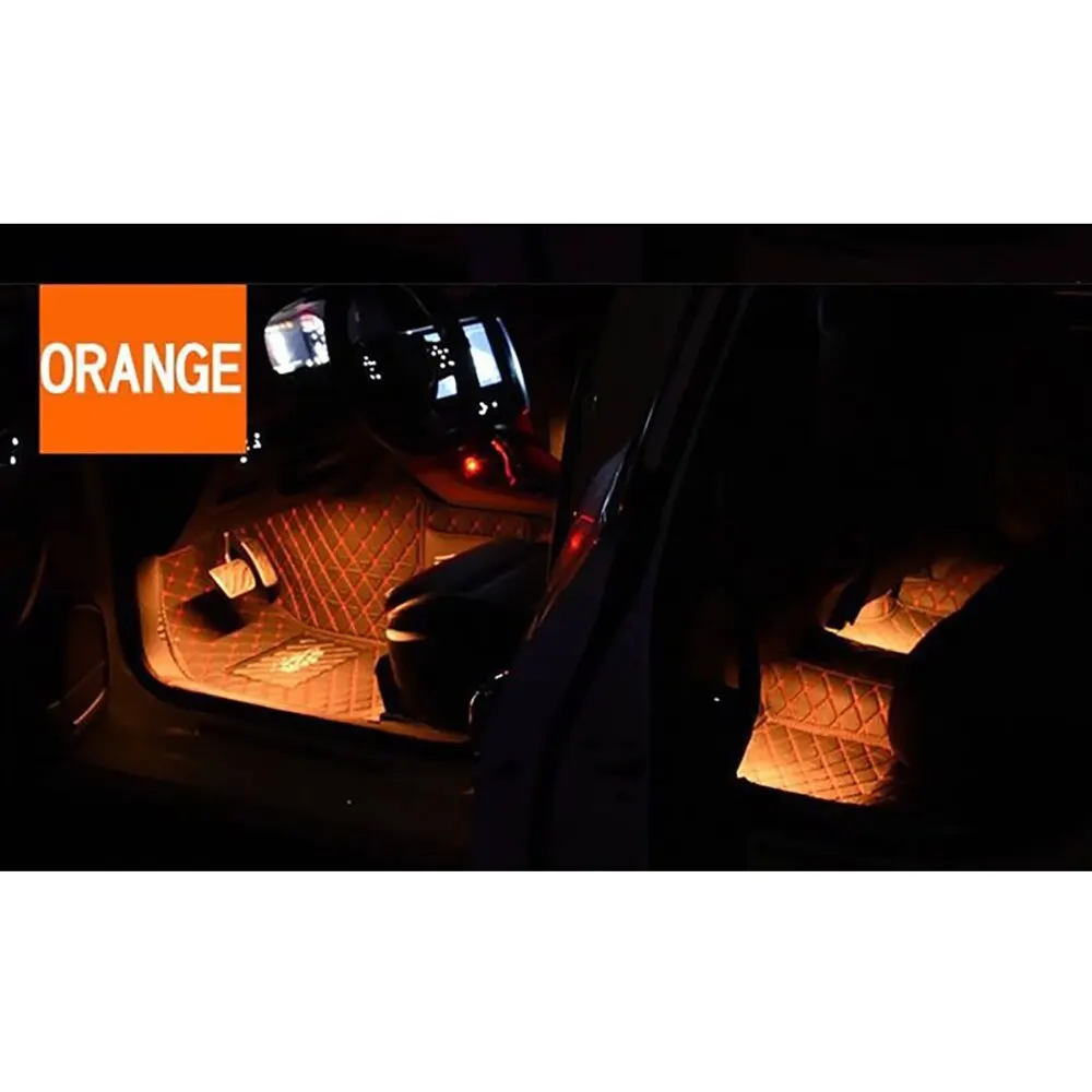 Современный автомобильный 9 светодиодный 2/4 в 1 интерьерный 5050 атмосферный свет