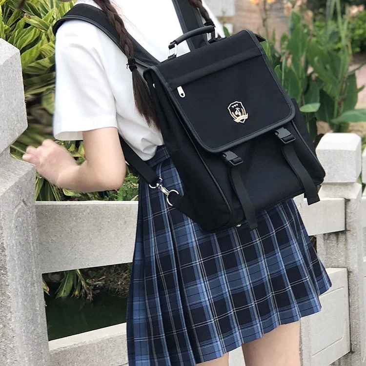 

Original cherry sauce vertical version of Ono high uniform daily JK campus backpack portable Crossbody DK bag