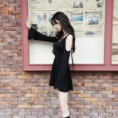 Ruibbit готическое платье для девочки грудь пятиконечная звезда выдалбливают на