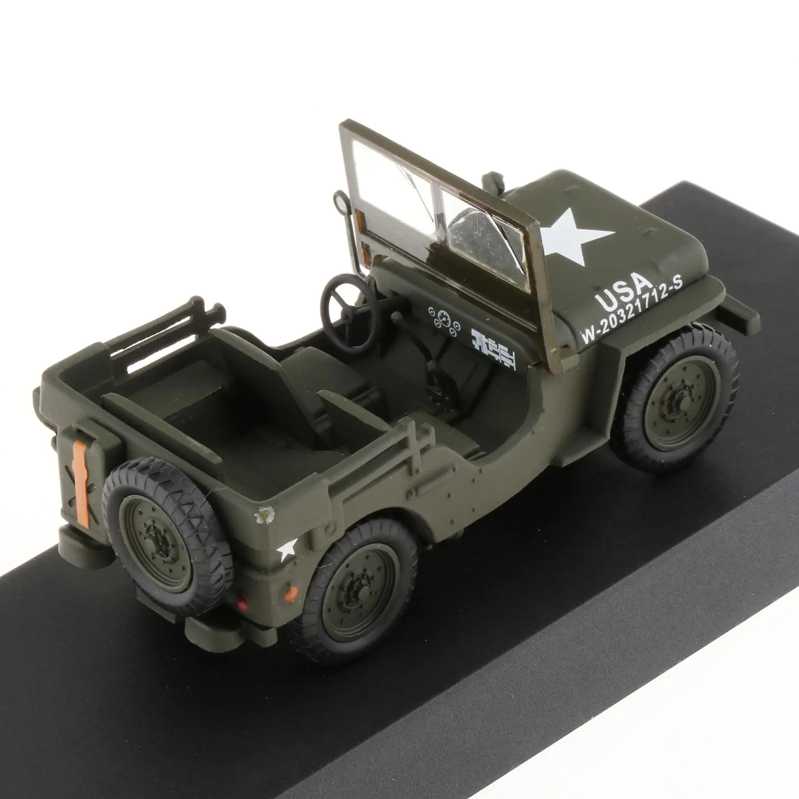 

Diecast 1/43 Scale Model Car Toy For Jeep Military Tactics Car Model Great Desk Ornament for Kids and Adults