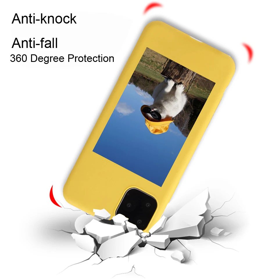 

Cute Cat Phone Cover For iPhone 12 Mini 11 Pro Max XS XR SE 2020 7 8 Plus 6 6s Fashion Animal Soft Silicone Anti-fall Case Gift