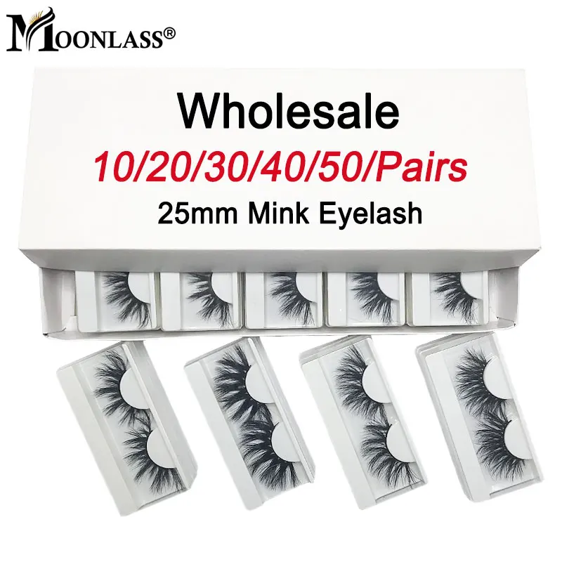 10/20 Вт 30 40/50 пар норковые ресницы оптом 3D Moonlass макияж драматический с фокусным