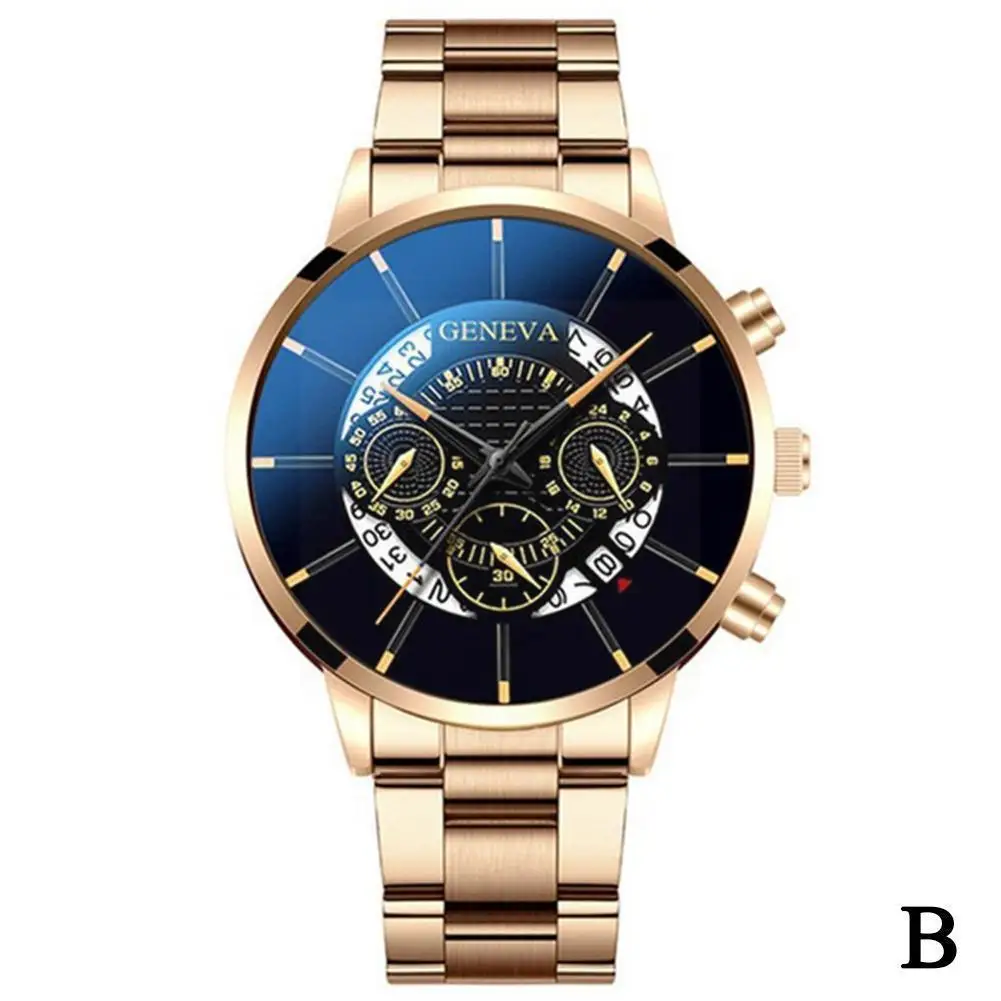 Fashion Trend Watch Geneva Creativity Calendar New For Men Smart and Women Band Steel Alloy Luxury Simple J2R0 | Наручные часы