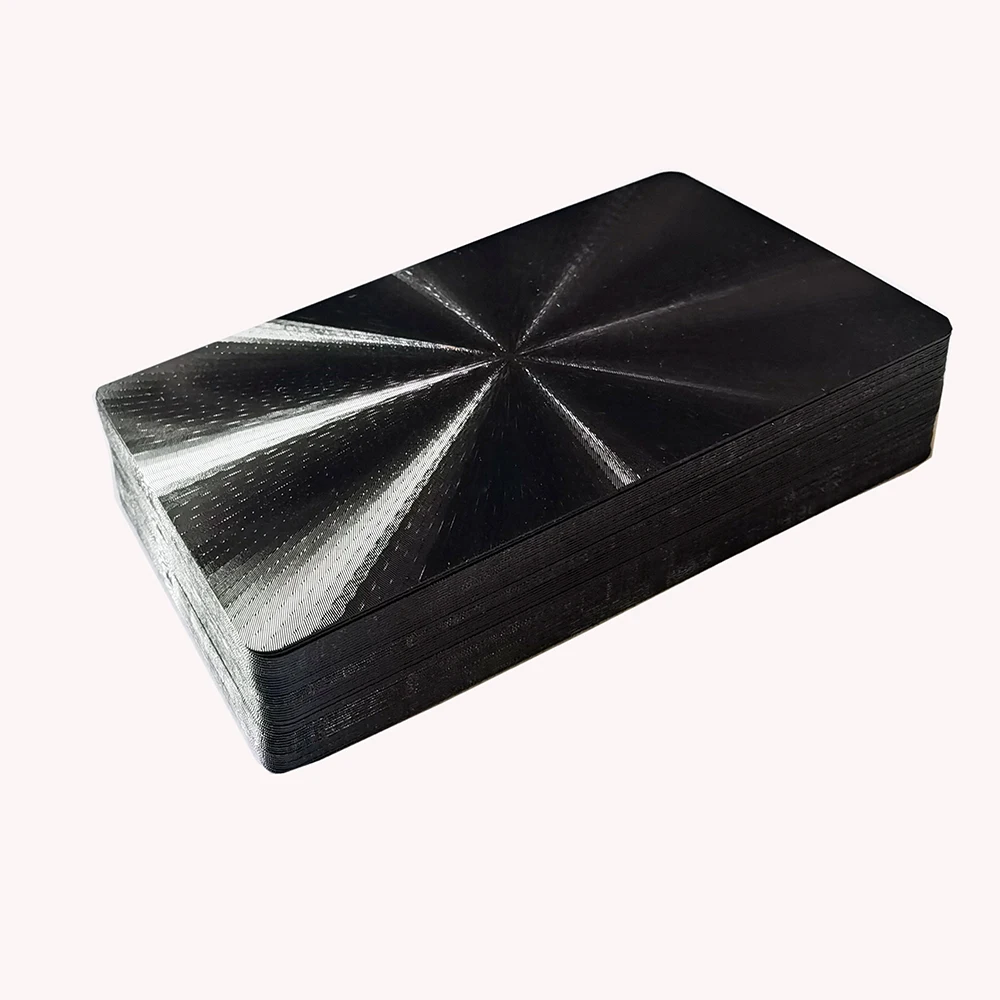 Черный Водонепроницаемый задняя матовая отделка Волшебная пластиковая покерная