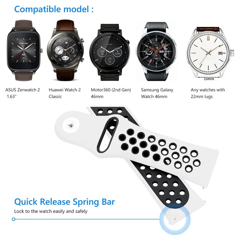Силиконовый сменный ремешок для часов Samsung Galaxy 46 мм 22 Gear S3 Frontier Classic band 20 S2 браслет |
