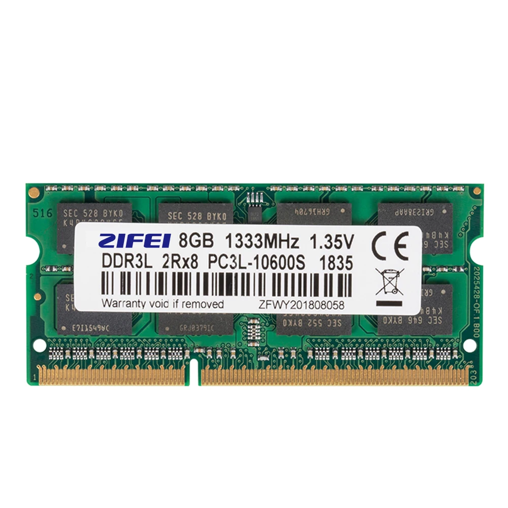 ZIFEI ram DDR3L 8GB 1866HMz 1600MHz 1333MHZ 204Pin 1 35 V SO DIMM модуль памяти ноутбука для