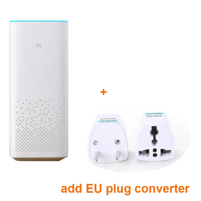 add EU plug Xiaomi Mi динамик AI колонка с Bluetooth и Wi-Fi голосовое дистанционное управление портативный умный дом Музыкальный плеер xiaoai приложение для Android IOS - Цвет: add EU plug
