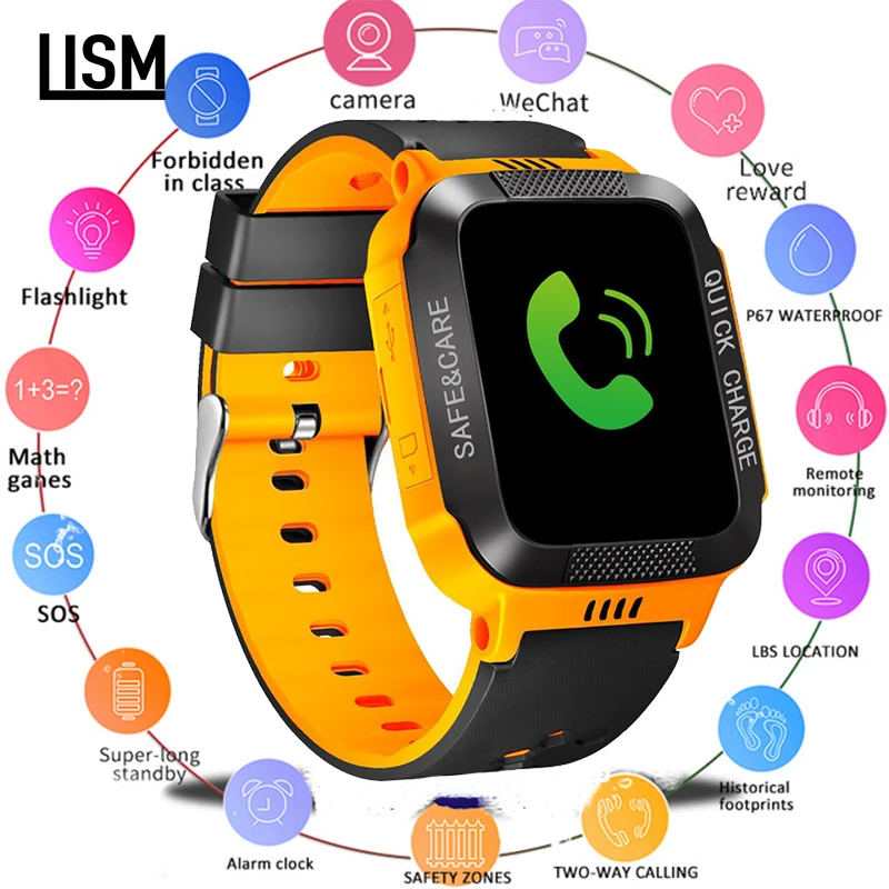 Новый Y21S умный браслет с камерой фонарик сенсорный экран Смарт часы SOS телефонный