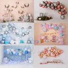 Фоны для фотосъемки на день рождения первый праздник для малышей торт разбиваемый фон для фотосъемки дети Новорожденные розовые интерьерные студийные фотографии