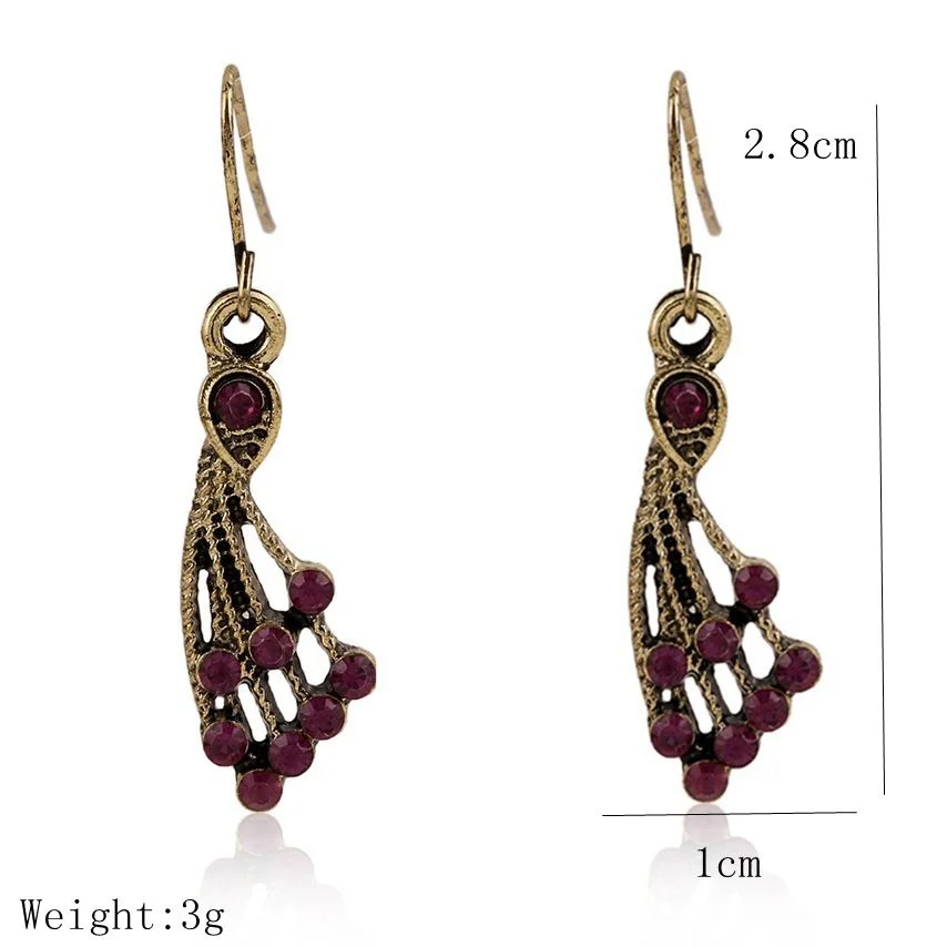 Винтажные богемные серьги для женщин Модные Этнические разноцветные висячие со