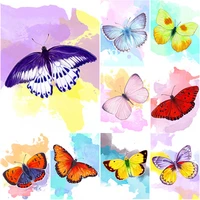 new 5d diy diamond painting full square round drill butterfly diamond embroidery animals cross stitch crafts home decor art gift