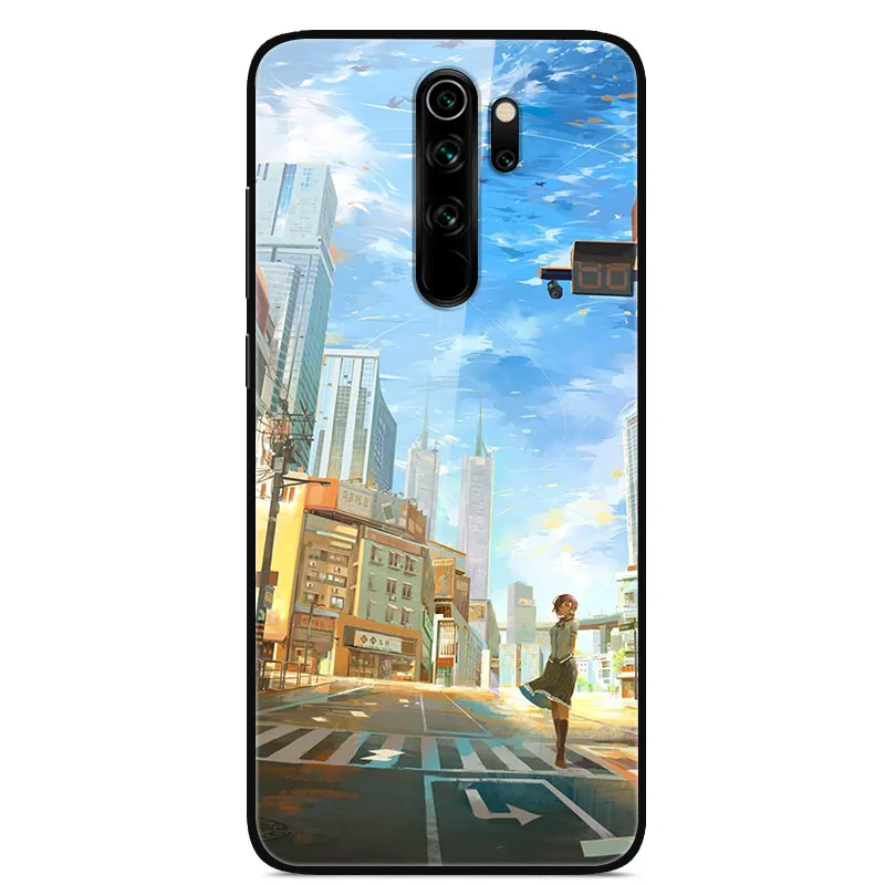 49 Для Xiaomi Redmi Note 8 Pro Чехол из закаленного стекла жесткий стеклянный чехол для телефона для Xiaomi Redmi Note 8 чехол для Redmi Note 8T Note8 - Цвет: 49