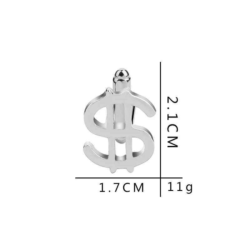 Zhijia серебряный цвет доллар нот Богатые Деньги мужские аксессуары для костюма