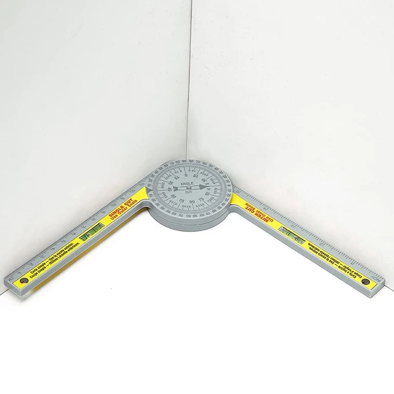 

Protractor Finder Angle Finder Miter Gauge Goniometer 360 Degree Woodworking Measuring Ruler DIY Angle Ruler