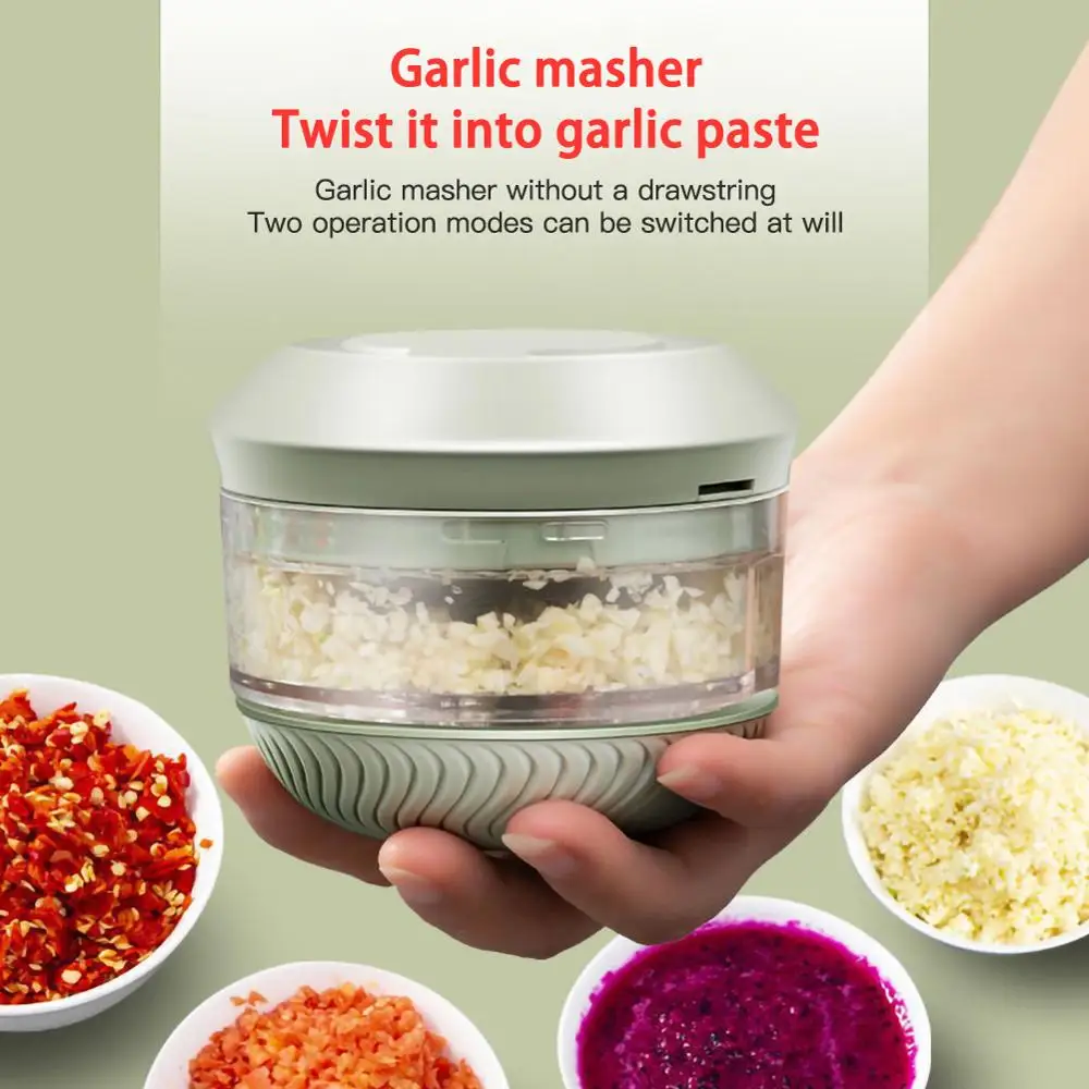 

Garlic Artifact Twistle Mini Manual Crusher Garlic Minced Garlic Minced Vegetable Minced Meat Chopper Household Kitchen Tool
