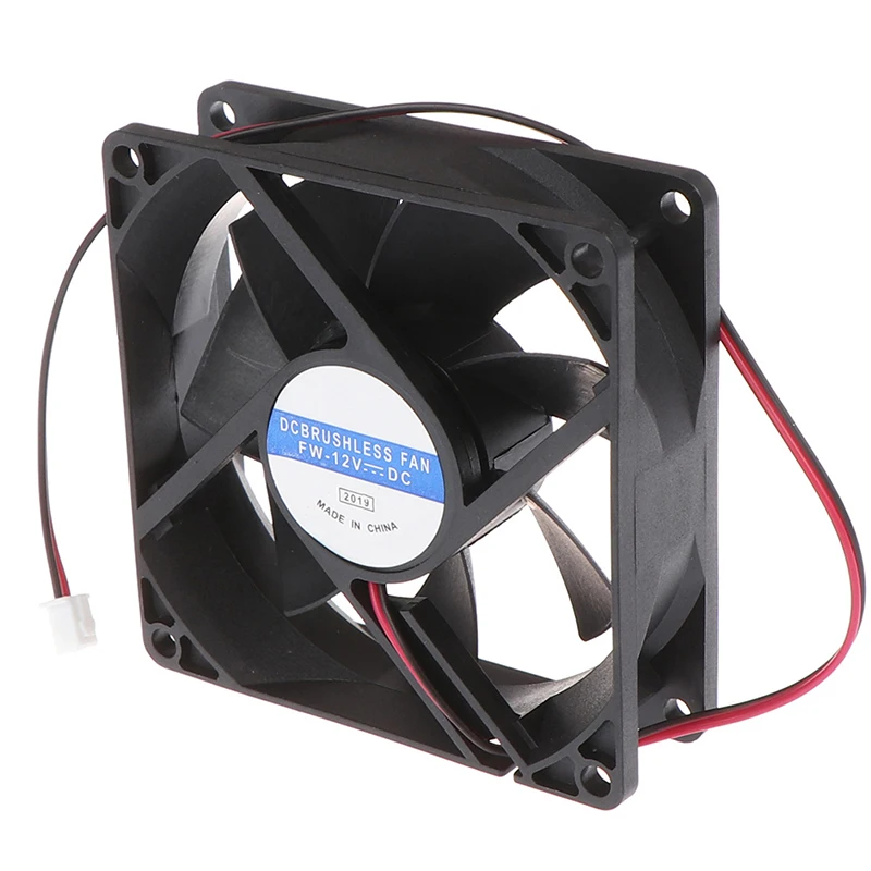 12V 2pin DC Brushless Computer Case Cooling Fan 8025 80x80x25mm 8cm 80x25mm