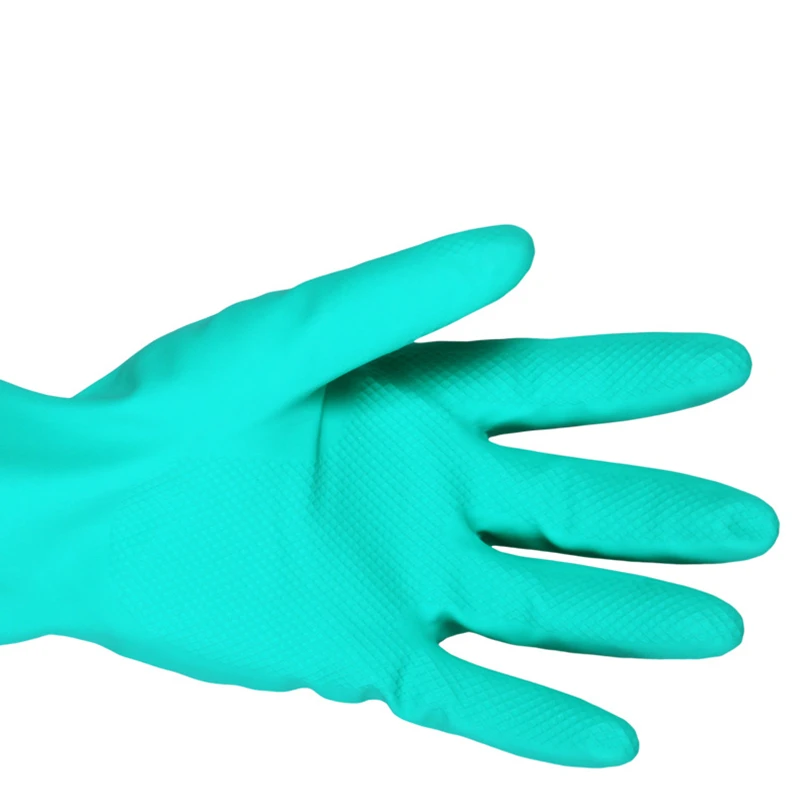 

NEW Non-disposable Nitrile Gloves mechanic long cuffs Waterproof Powder Free Latex For working Household Kitchen Laboratory