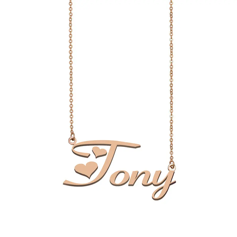 Именное ожерелье Tony персонализированное золотое для женщин девочек лучших