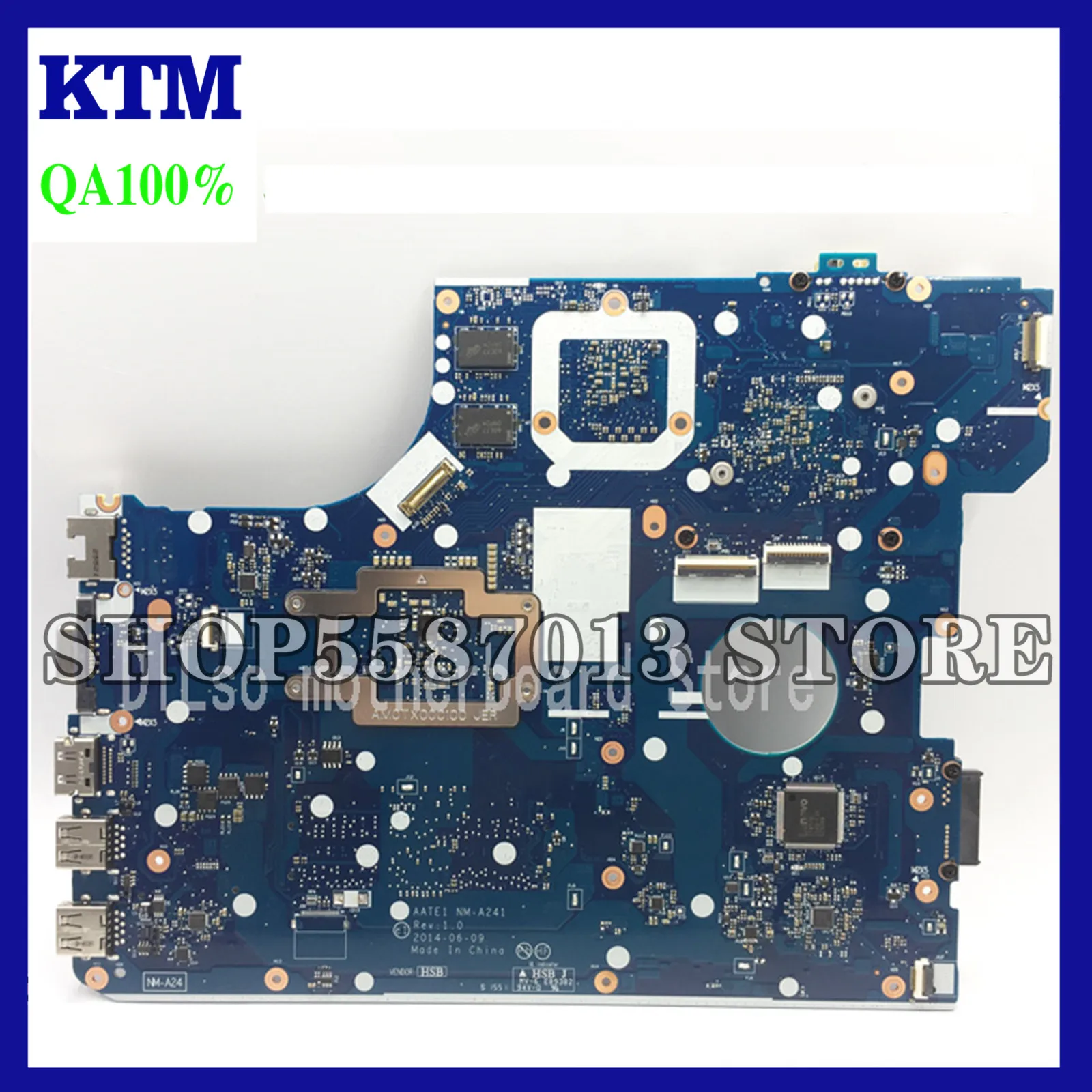 

KEFU NM-A241 Motherboard For Lenovo AATE1 NM-A241 original Laptop Motherboard E555 Motherboard A10 cpu Test