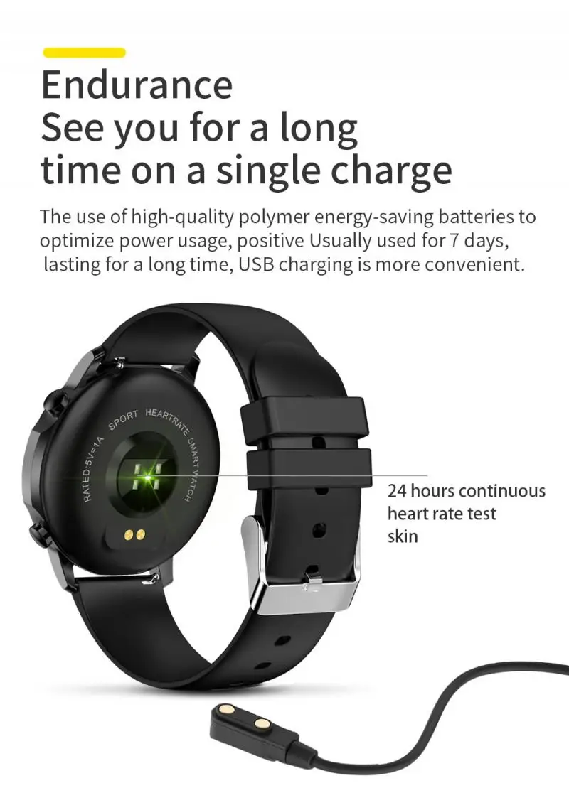 

V23 Smart Watch Full Touch Screen IP67 Waterproof Heart Rate Blood Monitor For IOS Android Sport Smartwatch Men Women Dropship