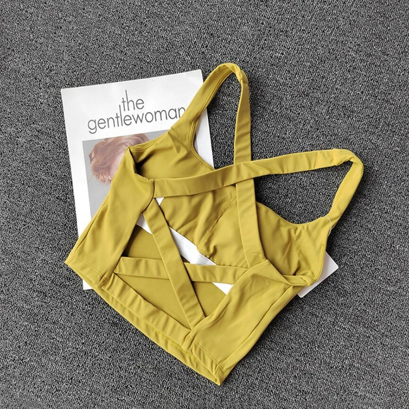 Women's sports underwear, sports shock proof running underwear, fitness vest, casual underwear, breathable and fast drying