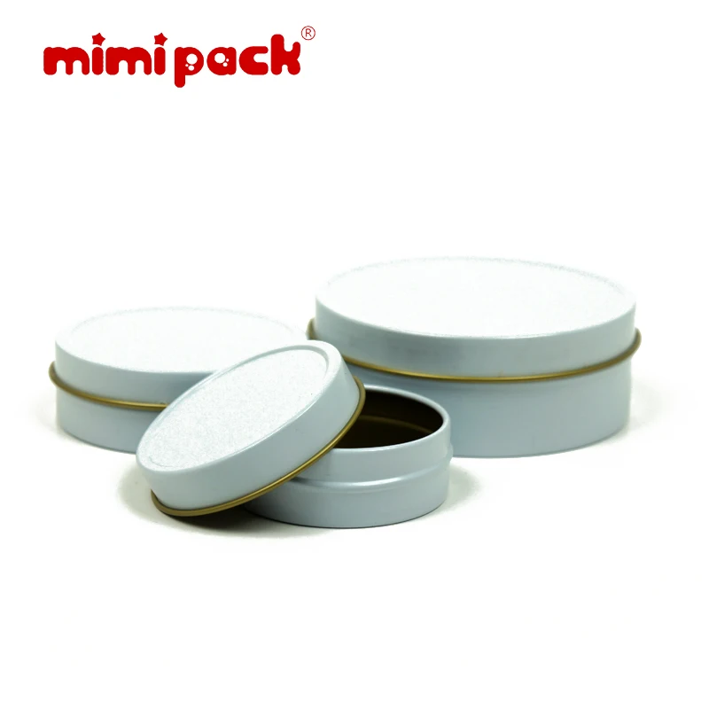 Mimipack набор из 24 пустых пищевых жестяных канистр металлические неглубокие круглые жестяные банки для торта