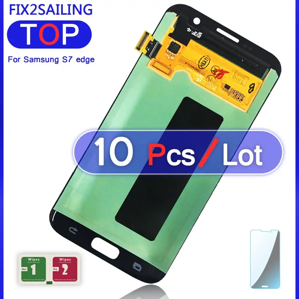 Дисплей S7 Edge для Samsung Galaxy G935F G935A G935FD G935P Super AMOLED ЖК дисплей 100% протестированный