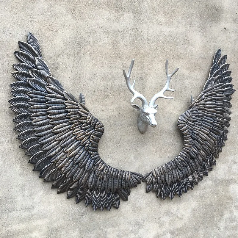 Американские ретро настенные Крылья Ангела подвесной бар гостиная спальня