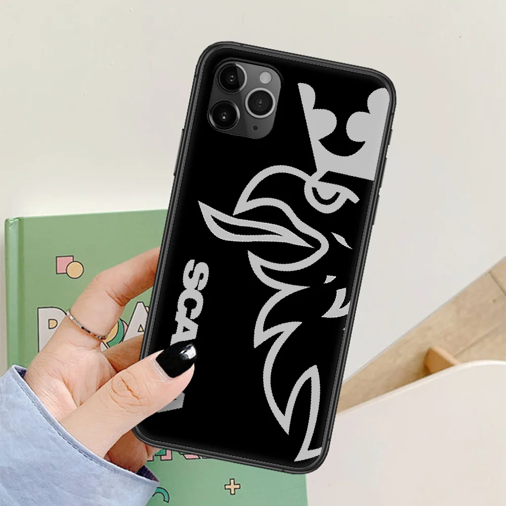 

Scanias Phone Case For Iphone 4 4s 5 5S SE 5C 6 6S 7 8 Plus X XS XR 11 12 Mini Pro Max 2020 black Shell Luxury Coque Tpu