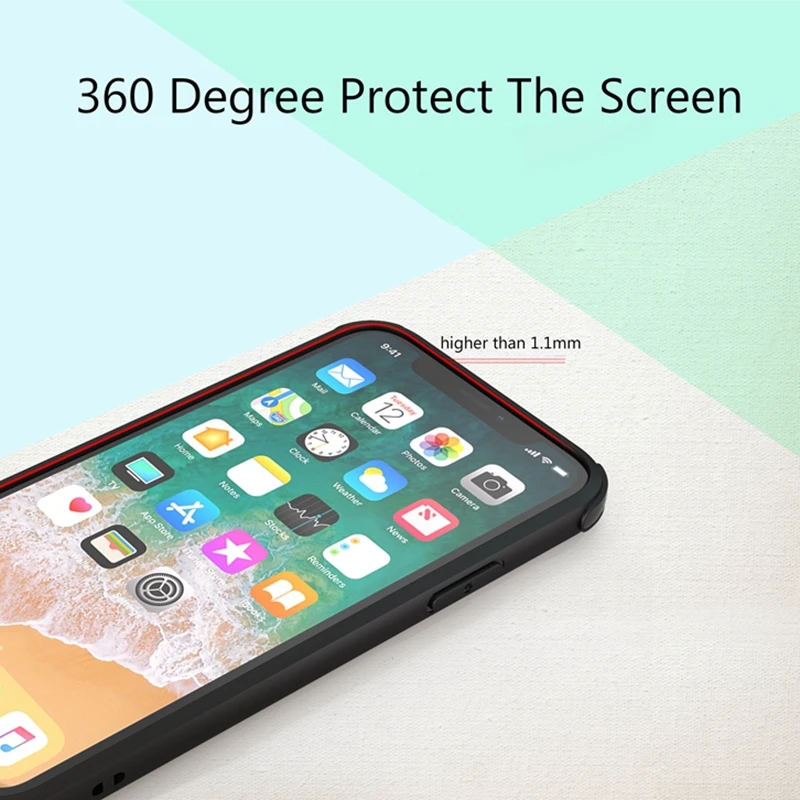 Чехол с защитой от падения 6D для iphone 11 Pro XS MAX X XR 7 8 6 6s Plus Углеволокно защита всего