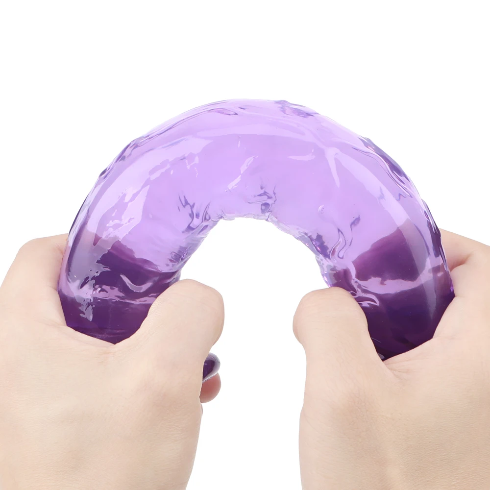 Мягкий желеобразный фаллоимитатор с сильной присоской реалистичный пенис